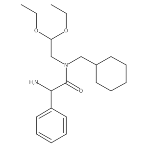 (S)-2-Amino-N-(cyclohexylmethyl)-N-(2,2-diethoxyethyl)-2-phenylacetamide结构式