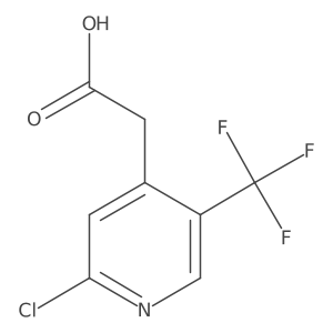 2-Chloro-5-(trifluoromethyl)pyridine-4-acetic acid Structure
