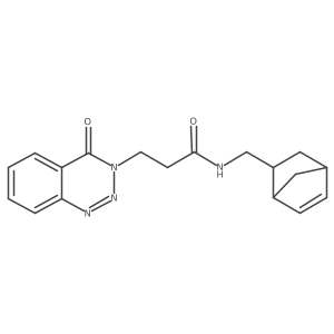 N-(bicyclo[2.2.1]hept-5-en-2-ylmethyl)-3-(4-oxo-1,2,3-benzotriazin-3(4H)-yl)propanamide Structure
