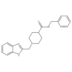 1-((1H-benzo[d]imidazol-2-yl)methyl)-N-benzylpiperidine-4-carboxamide结构式