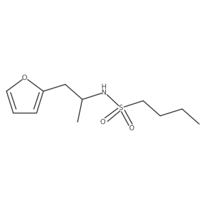 N-[1-(furan-2-yl)propan-2-yl]butane-1-sulfonamide结构式