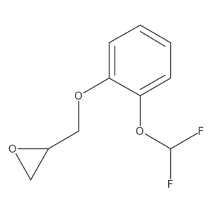 2-[[2-(Difluoromethoxy)phenoxy]methyl]oxirane Structure
