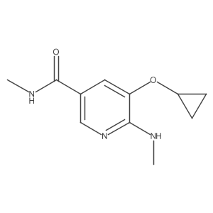5-Cyclopropoxy-N-methyl-6-(methylamino)nicotinamide Structure
