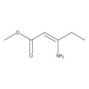 Methyl (E)-3-aminopent-2-enoate Structure