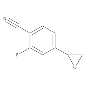 2-Fluoro-4-(oxiran-2-yl)benzonitrile Structure