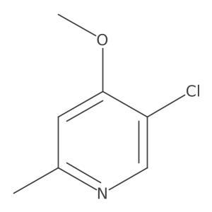 5-Chloro-4-methoxy-2-methylpyridine Structure