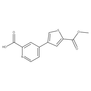 4-[5-(Methoxycarbonyl)thiophen-3-yl]picolinic acid结构式