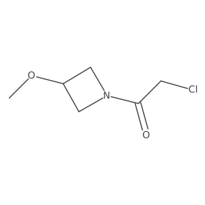 2-Chloro-1-(3-methoxyazetidin-1-yl)ethanone结构式