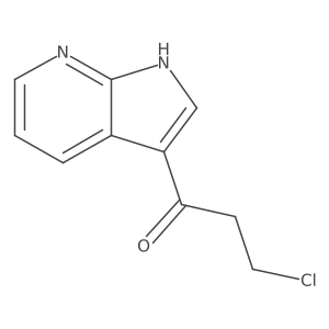 3-chloro-1-(1H-pyrrolo[2,3-b]pyridin-3-yl)propan-1-one Structure