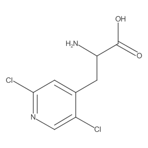 2-Amino-3-(2,5-dichloropyridin-4-yl)propanoic acid结构式