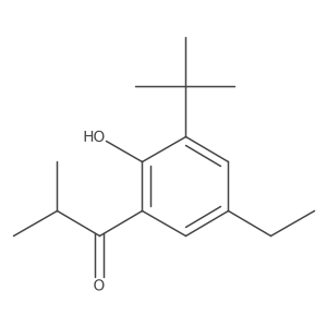 1-(3-Tert-butyl-5-ethyl-2-hydroxyphenyl)-2-methylpropan-1-one Structure