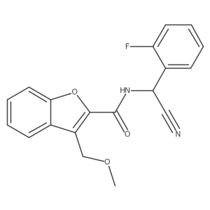 N-[cyano(2-fluorophenyl)methyl]-3-(methoxymethyl)-1-benzofuran-2-carboxamide Structure