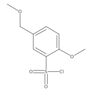 2-Methoxy-5-(methoxymethyl)benzene-1-sulfonyl chloride Structure