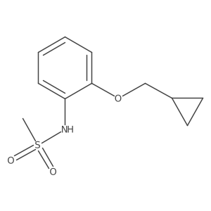 N-(2-(cyclopropylmethoxy)phenyl)methanesulfonamide结构式
