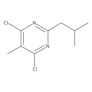 4,6-Dichloro-5-methyl-2-(2-methylpropyl)pyrimidine Structure