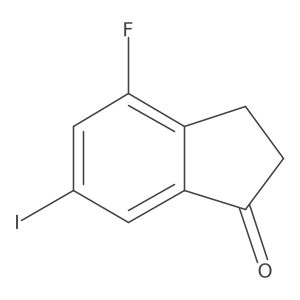 4-Fluoro-6-iodo-2,3-dihydroinden-1-one Structure
