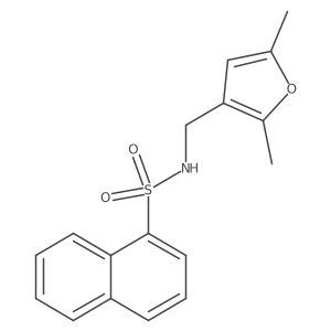 N-[(2,5-dimethylfuran-3-yl)methyl]naphthalene-1-sulfonamide结构式