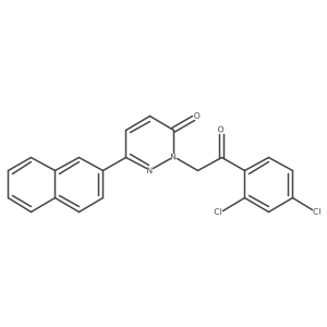 2-[2-(2,4-dichlorophenyl)-2-oxoethyl]-6-(2-naphthyl)-3(2H)-pyridazinone结构式