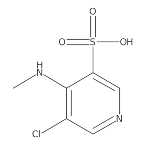 5-Chloro-4-(methylamino)pyridine-3-sulfonic acid Structure