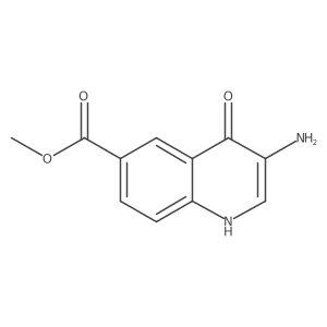 Methyl 3-amino-4-hydroxyquinoline-6-carboxylate结构式
