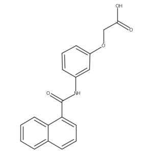 2-[3-[(1-naphthalenylcarbonyl)amino]phenoxy]Acetic acid结构式