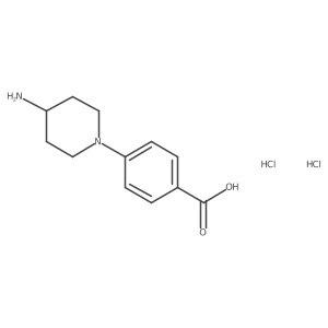 4-(4-Aminopiperidin-1-yl)benzoic acid dihydrochloride结构式