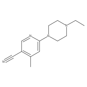 6-(4-Ethylpiperazin-1-yl)-4-methylnicotinonitrile结构式