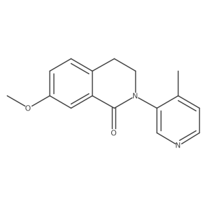 7-Methoxy-2-(4-methyl-pyridin-3-yl)-3,4-dihydro-2H-isoquinolin-1-one Structure