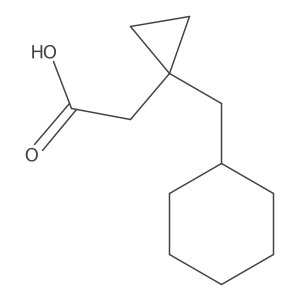 2-[1-(Cyclohexylmethyl)cyclopropyl]acetic acid Structure
