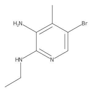 5-Bromo-2-N-ethyl-4-methylpyridine-2,3-diamine Structure