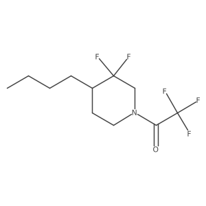 Ethanone, 1-(4-butyl-3,3-difluoro-1-piperidinyl)-2,2,2-trifluoro- Structure