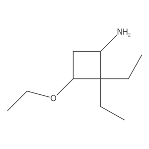3-Ethoxy-2,2-diethylcyclobutan-1-amine Structure