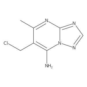 6-(Chloromethyl)-5-methyl-[1,2,4]triazolo[1,5-a]pyrimidin-7-amine结构式