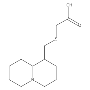 [(octahydro-2H-quinolizin-1-ylmethyl)sulfanyl]acetic acid Structure