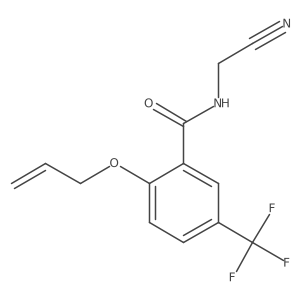 N-(Cyanomethyl)-2-prop-2-enoxy-5-(trifluoromethyl)benzamide Structure