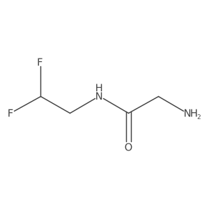 2-amino-N-(2,2-difluoroethyl)acetamide Structure