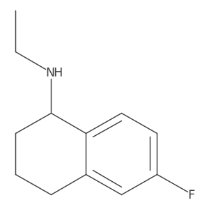 N-ethyl-6-fluoro-1,2,3,4-tetrahydronaphthalen-1-amine Structure
