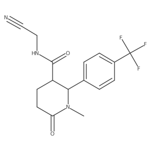 N-(cyanomethyl)-1-methyl-6-oxo-2-[4-(trifluoromethyl)phenyl]piperidine-3-carboxamide Structure