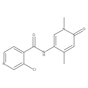 3-Chloro-N-(1,4-dimethyl-6-oxo-1,6-dihydropyridin-3-yl)isonicotinamide结构式