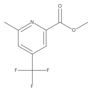 Methyl 6-methyl-4-(trifluoromethyl)pyridine-2-carboxylate结构式