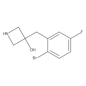 3-[(2-Bromo-5-fluorophenyl)methyl]azetidin-3-ol Structure