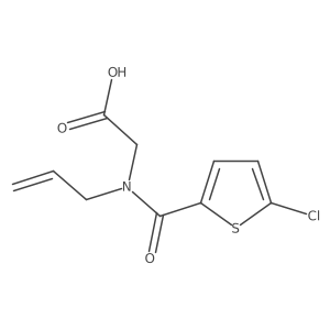 n-Allyl-n-(5-chlorothiophene-2-carbonyl)glycine Structure
