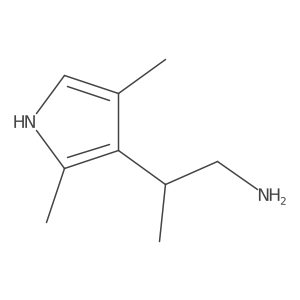 2-(2,4-dimethyl-1H-pyrrol-3-yl)propan-1-amine Structure