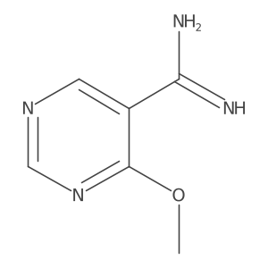 4-Methoxy-5-pyrimidinecarboximidamide结构式