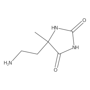 5-(2-Aminoethyl)-5-methylimidazolidine-2,4-dione结构式