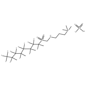 3-[[(Perfluorooctyl)sulfonyl]methylamino]-N,N,N-trimethyl-1-propanaminium sulfate (1:1)结构式