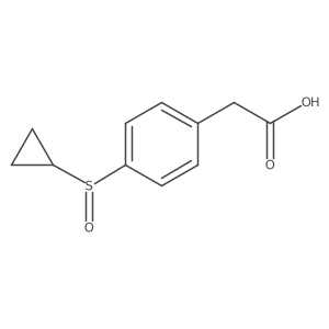2-[4-(Cyclopropanesulfinyl)phenyl]acetic acid Structure