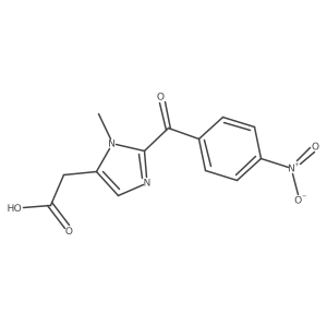 2-[3-Methyl-2-(4-nitrobenzoyl)imidazol-4-yl]acetic acid结构式