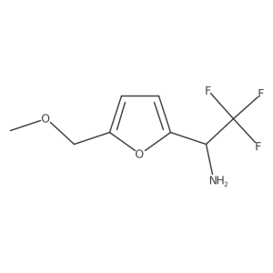 2,2,2-Trifluoro-1-[5-(methoxymethyl)furan-2-yl]ethan-1-amine结构式