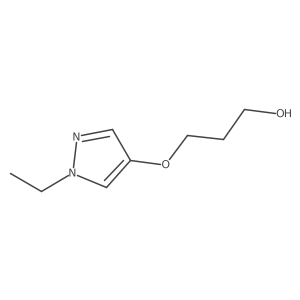 3-((1-Ethyl-1H-pyrazol-4-yl)oxy)propan-1-ol Structure